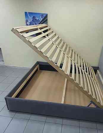 Ліжко SunriseDesign з підйомним механізмом каркас дерево 160x190 сірий Київ