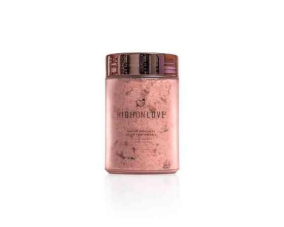 Розовая соль для ванны с маслом семян каннабиса Sensual Bath Salt, 500 г HighOnLove (Канада) Sex Aura Киев