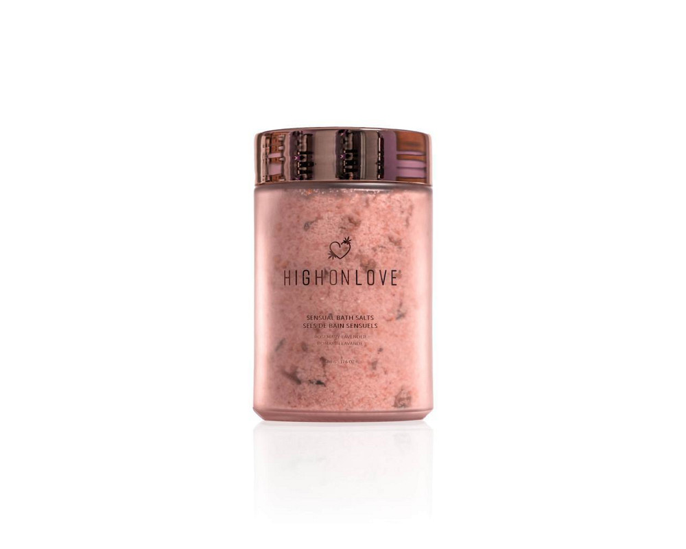 Розовая соль для ванны с маслом семян каннабиса Sensual Bath Salt, 500 г HighOnLove (Канада) Sex Aura Киев - изображение 3