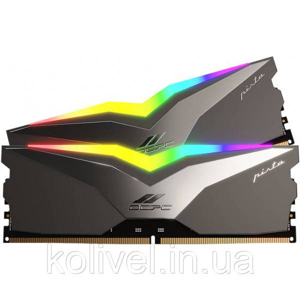 DDR5 64Gb 5200MHz (2*32Gb) OCPC PISTA RGB C40 Titan, Retail Kit (MMPT2K64GD552C40T) Київ - фото 2