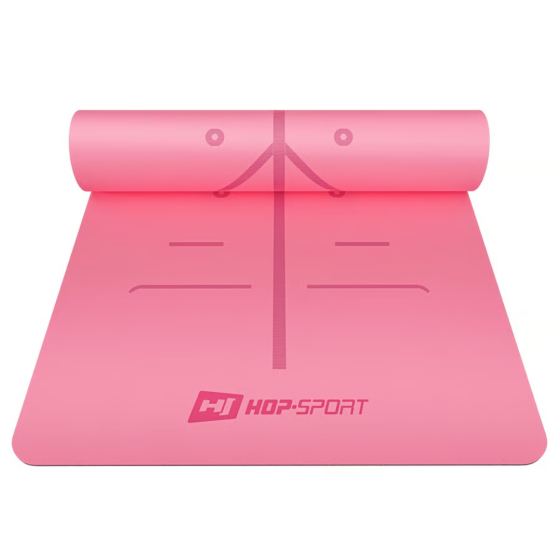Йога-мат Hop-Sport PU 0,5см 183 x 68см HS-P005GM рожевий Київ