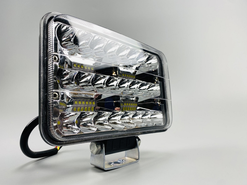 Прямокутна LED фара 144 Вт 48 світлодіодів з чіпами 3030, ближнє + дальнє автомобільне світло Мукачево - фото 7