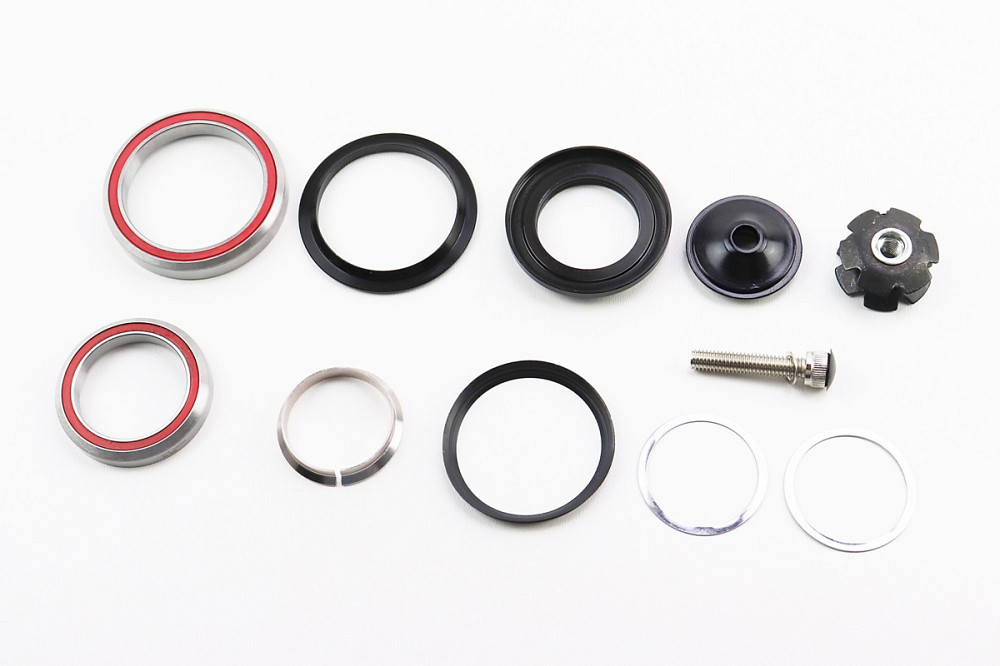 Кермова колонка 1-1/8"x1,5" (41,8/28,6x52/39,8) безрізьбової вилки, інтегровані, пром-підшипники, чорні H373 Київ - фото 2