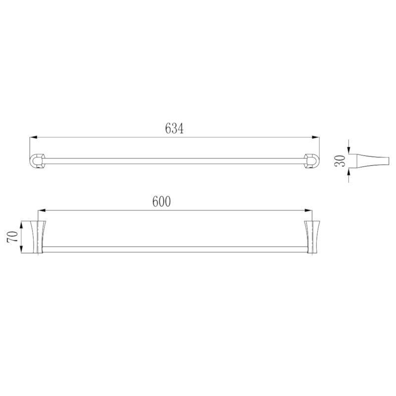 Держатель для полотенец IMPRESE CUTHNA zlatо золото Киев - изображение 2