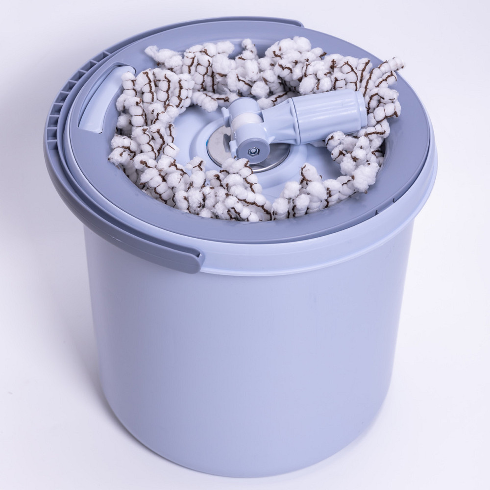 Household Набір для вологого прибирання з круглою телескопічною шваброю з мікрофібри та відром Коломыя - изображение 5