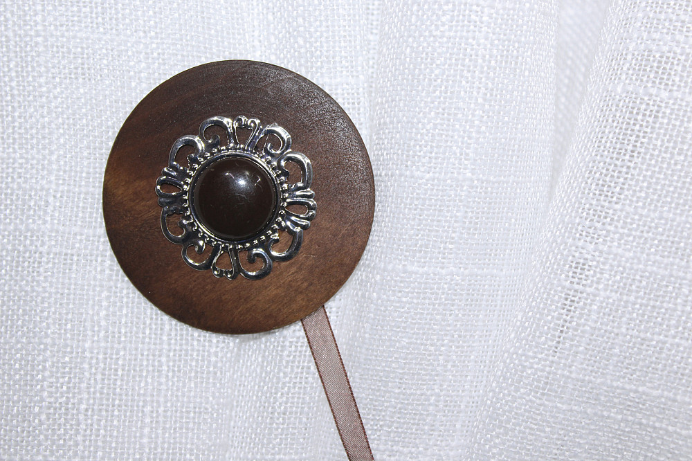 Магніти для штор і гардин (172м) Карпати набір 2 шт Коричневий з сріблястим (81-083) Київ - фото 3