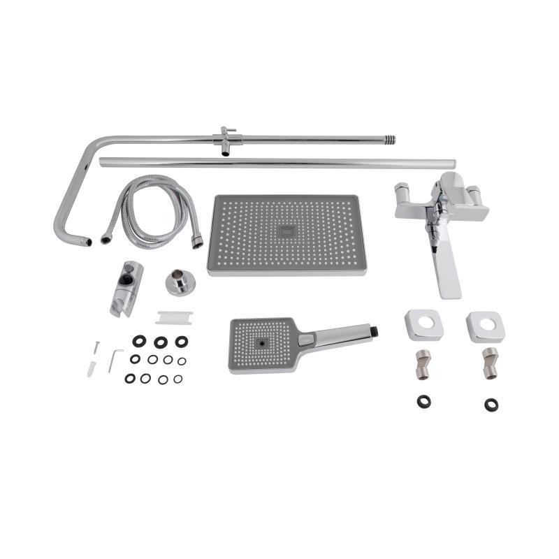 Душевая система из латуни Qtap Presto на три потребителя (с изливом) QTPRE111CRM45575 Chrome Харьков - изображение 9