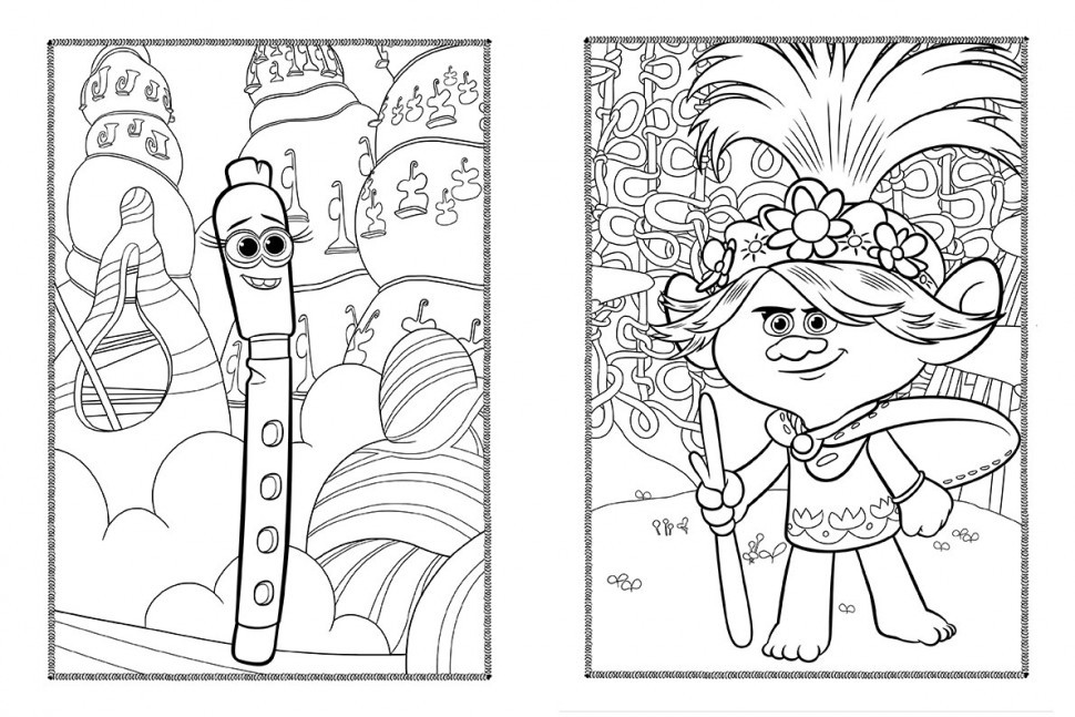 Книжка-раскраска с наклейками. Риф. Тролли 2 1271012 на укр. языке Винница - изображение 4