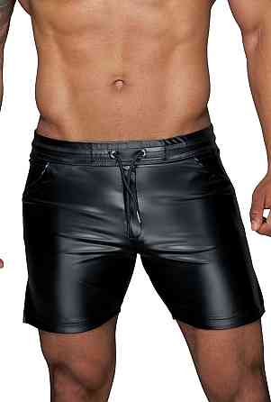 Чоловічі шорти з мокрим ефектом Noir Handmade H061 Powerwetlook shorts, S Sex Aura Київ