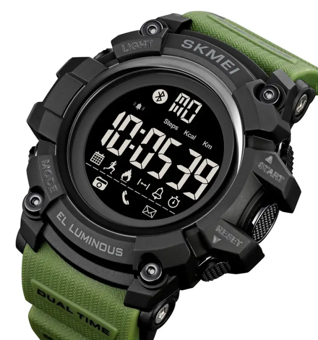 Спортивний наручний смарт-годинник Skmei 2053 (Зелений) Київ - фото 2