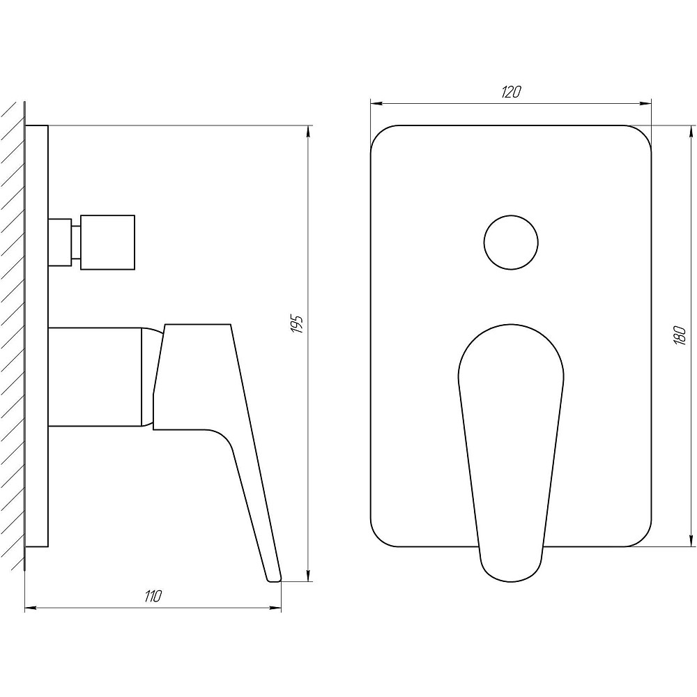 Змішувач для душу Cristal NSH-111 Тернополь - изображение 4