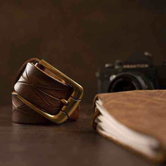 Ремінь чоловічий Vintage 20070 Рудий Київ