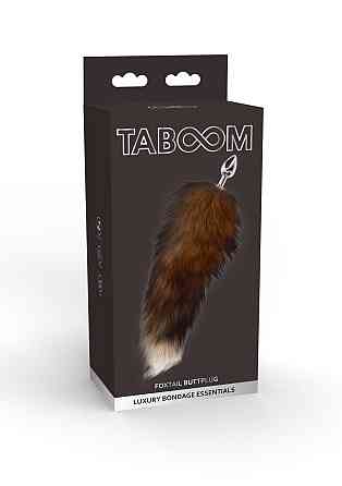 Анальный хвост с металлической пробкой Foxtail Buttplug TABOOM Sex Aura Киев