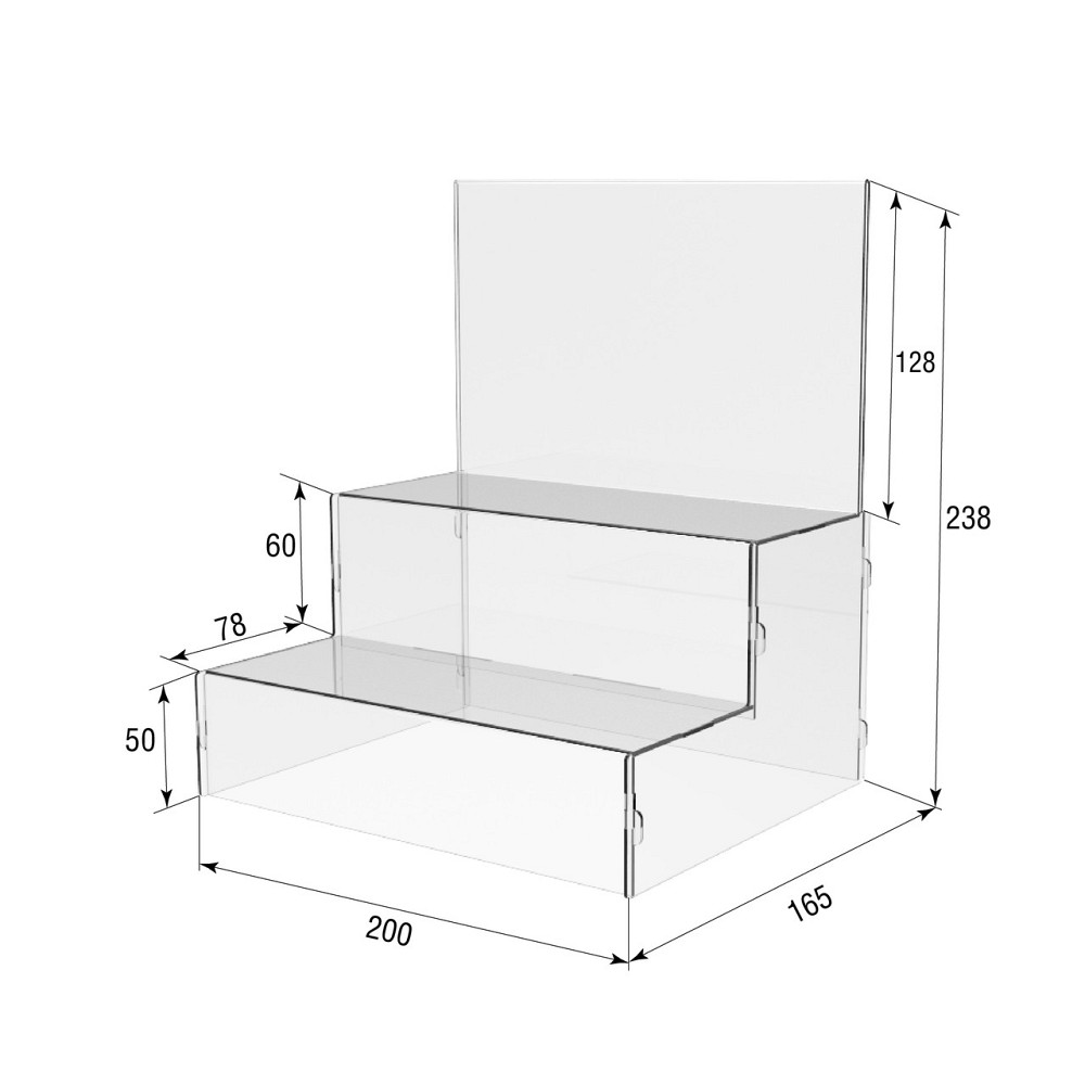 Подставка EKOSTAR 2 полки 200х165х238 Киев - изображение 4