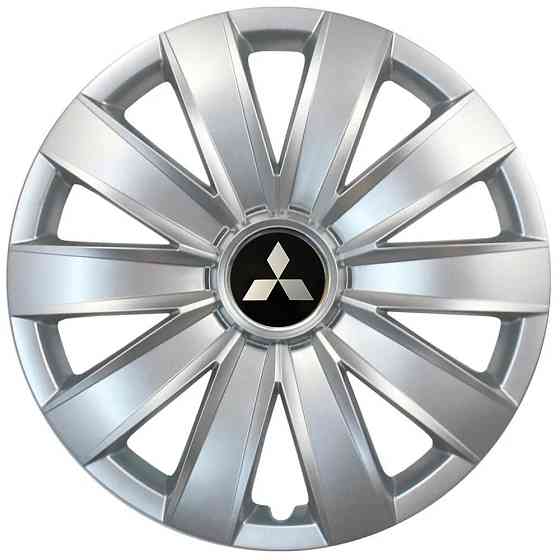 Автомобільні модельні ковпаки R16 Mitsubishi 421 4шт, SJS, сріблясті Київ