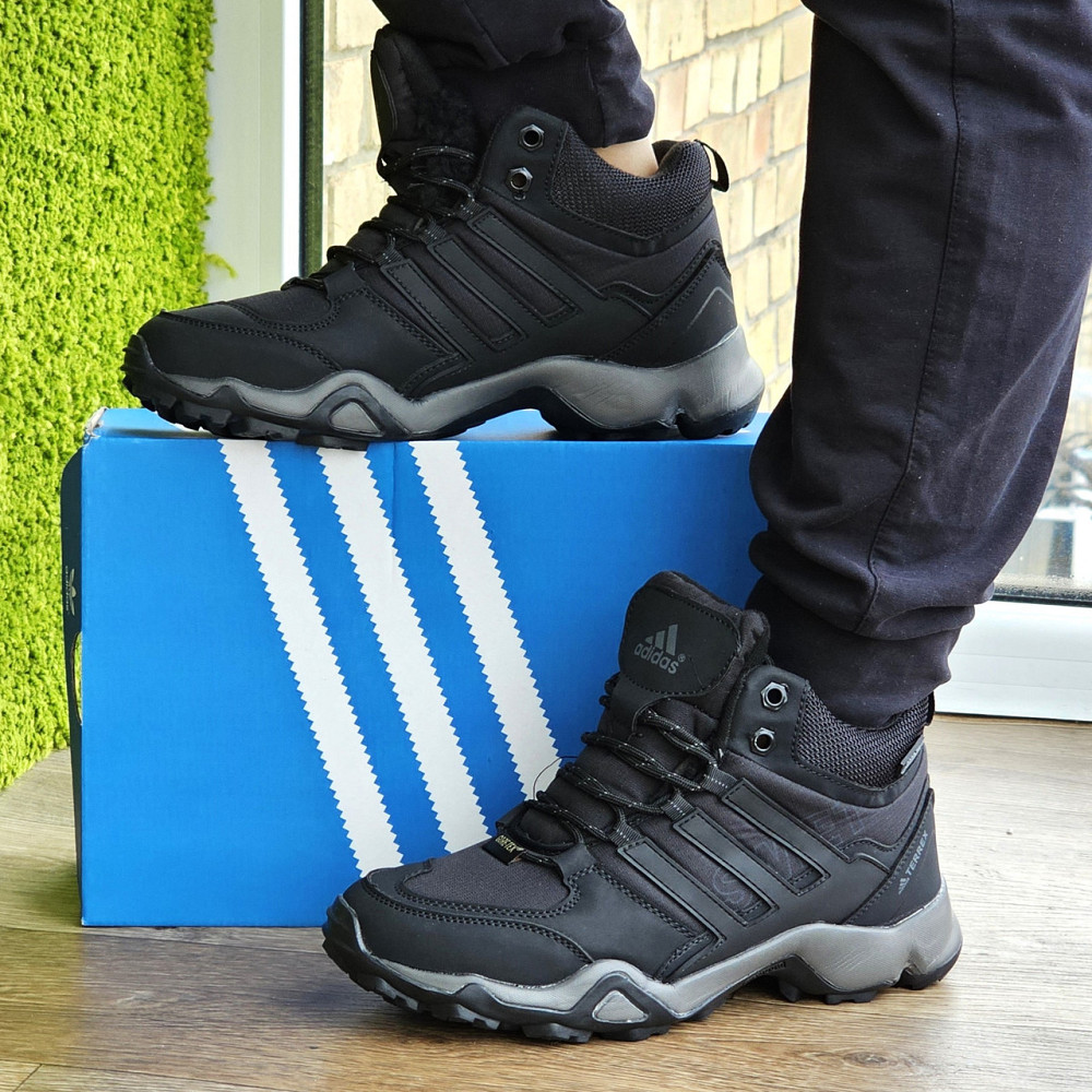 Зимові Кросівки Adidas Terrex Swift з Хутром Чорні Чоловічі Адідас Гортекс (розміри: 41,42,43,44,46) - 00-6 Дніпро - фото 1