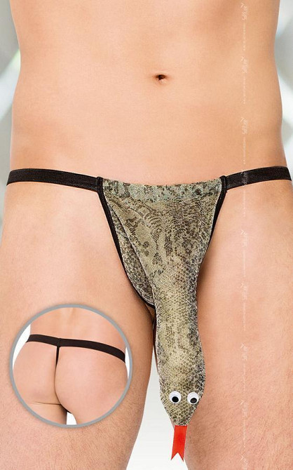 Чоловічі стрінги - Thong 4440, silver - S-L Sex Aura Київ - фото 1
