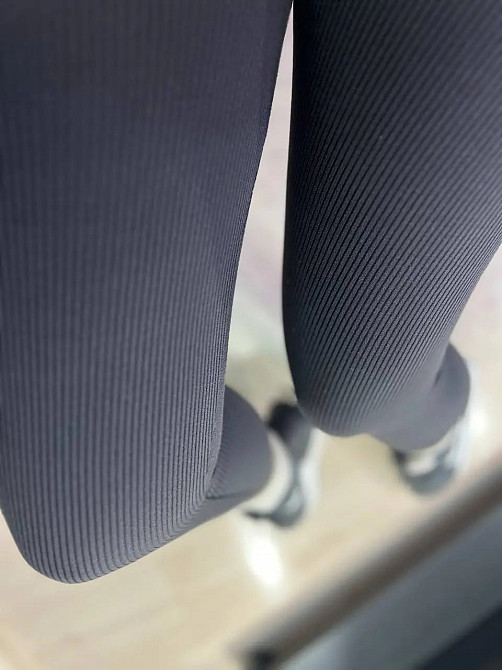 Лосини жіночі Lady Hurem 2395 рубчик широкий пояс утеплені чорні, чорний, 4XL Київ - фото 3