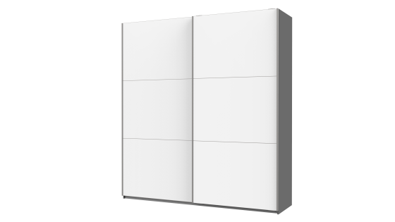 Шафа-купе двохдверна Doros G-Caiser 220х60х240 см Графіт/Білий (DRS-011001) Дніпро