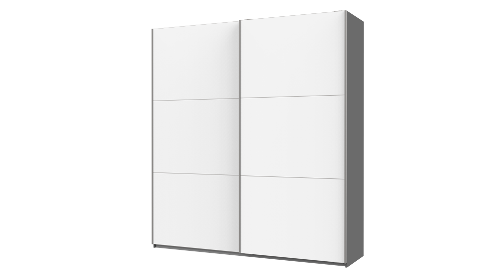 Шафа-купе двохдверна Doros G-Caiser 220х60х240 см Графіт/Білий (DRS-011001) Дніпро - фото 2