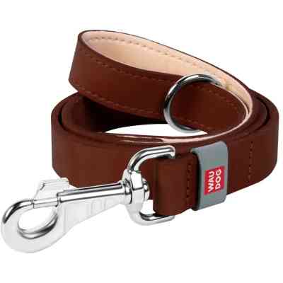 Повідець для собак WAUDOG Classic шкіряний Ш 14 мм Д 122 см коричневий (08136) Вінниця