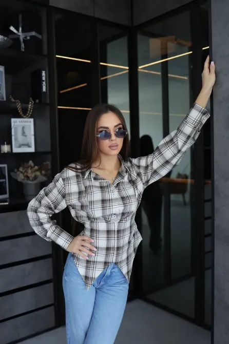 Жіноча сорочка з імітацією корсету Одеса - фото 4