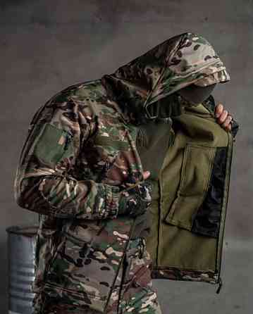 Мужской тактический костюм Софтшел Softshell Aura ВТ0476 (33-03) Мультикам S Винница