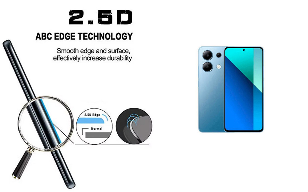 Защитное стекло ArmorGlass для Xiaomi Redmi Note 13, Note 13 4G, – устойчивое к царапинам и ударам Киев - изображение 2