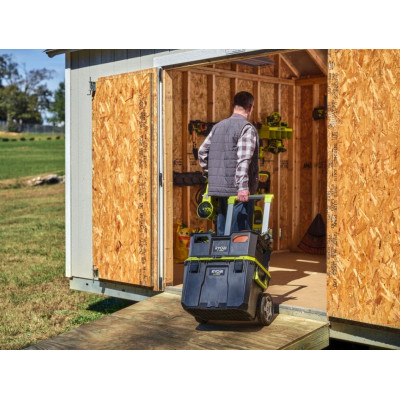 Ящик для інструментів Ryobi модульний Link RSL201, на коліщатках, телескопічне руків'я, 39х57х49.5см, пластик (5132006074) Вінниця - фото 4