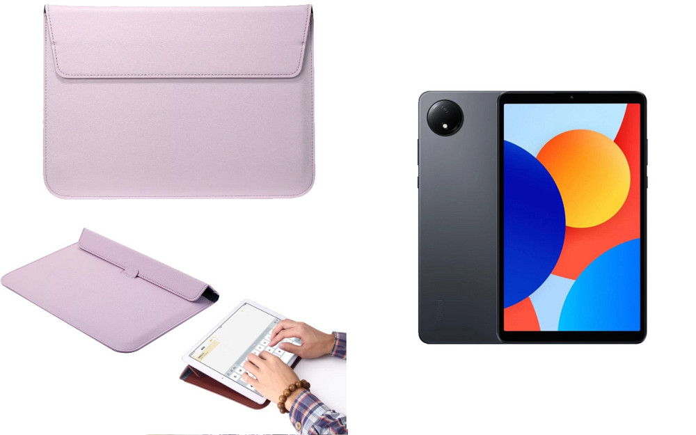 Чохол-конверт VitoCase для Xiaomi Redmi Pad SE 8.7, з функцією підставки для планшета Фіолетовий Київ - фото 1
