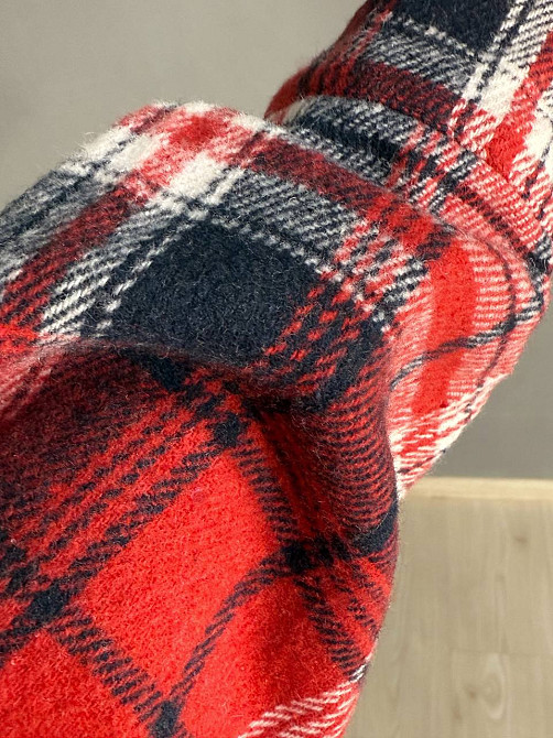 Сорочка жіноча YZY 223 картата оверсайз тепла байка, червоний, one size Київ - фото 6