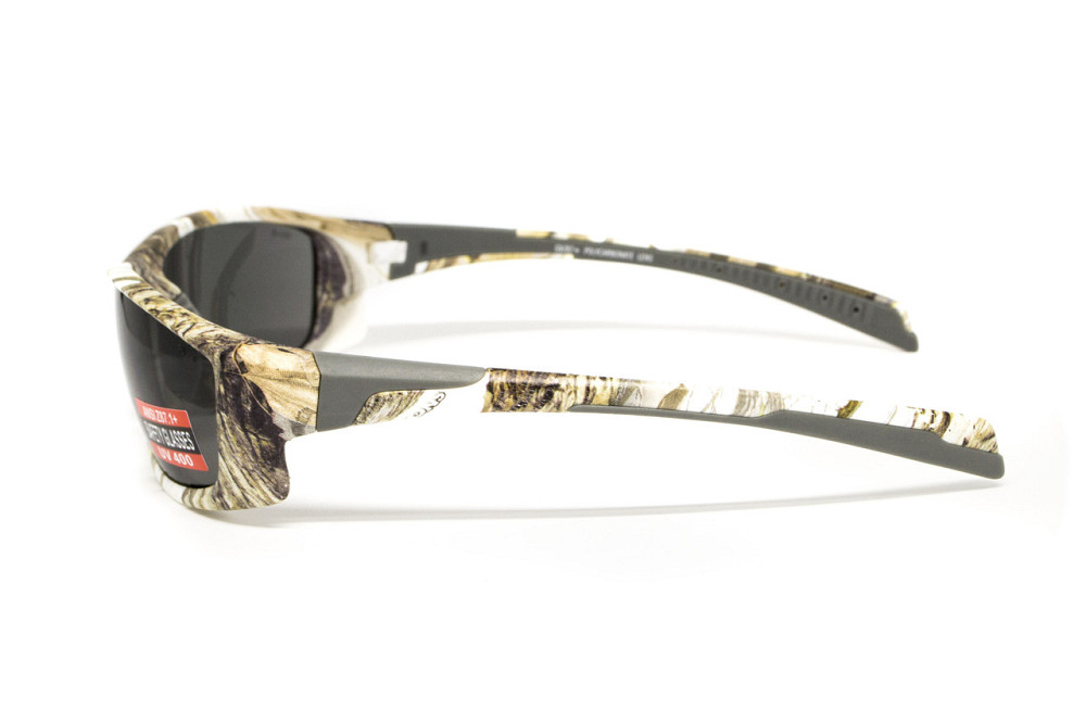 Окуляри захисні Global Vision Hercules-5 White Camo (gray), сірі в камуфльованій оправі Запоріжжя - фото 3