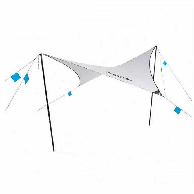 Тент для кемпінгу Naturehike Rhombus NH19TM003, 150D / Silver Coated, 402*268 см, сірий Київ - фото 1