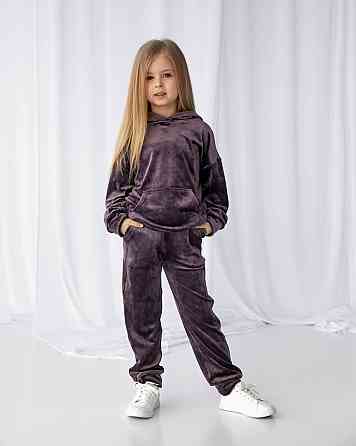 Дитячий велюровий костюм Кенгуру Шоколадний 110-116 Харків