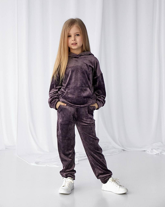 Детский велюровый костюм Кенгуру Шоколадный 110-116 Харьков - изображение 1