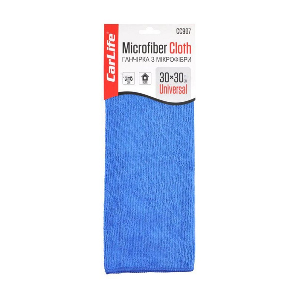Ганчірка з мікрофібри CarLife, 30x30см Киев - изображение 1
