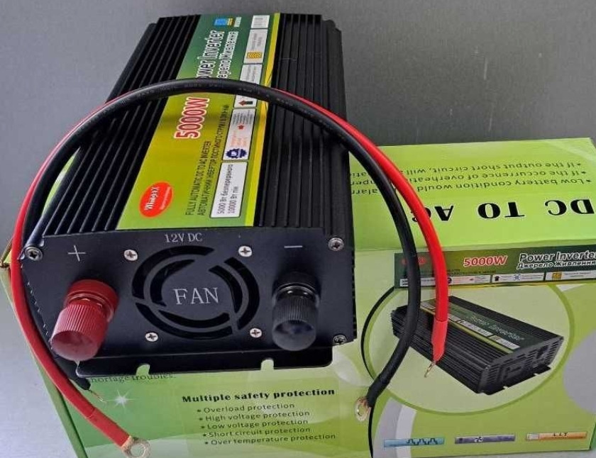 5000W Инвертор Перетворювач 12V 220V плавний пуск Інвертор для дому. Киев - изображение 1