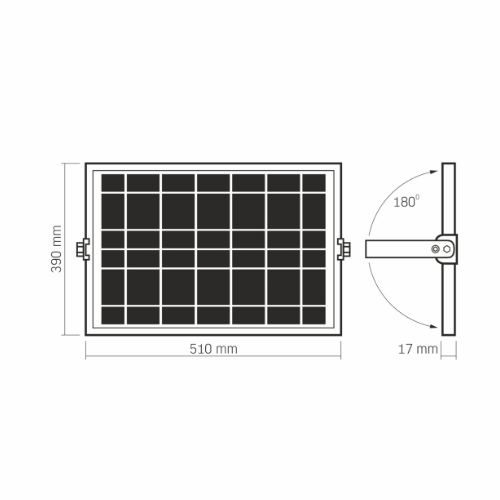 LED Прожектор 5000К 3740Lm автономний VL-FSO5-3005 Videx Житомир - изображение 9