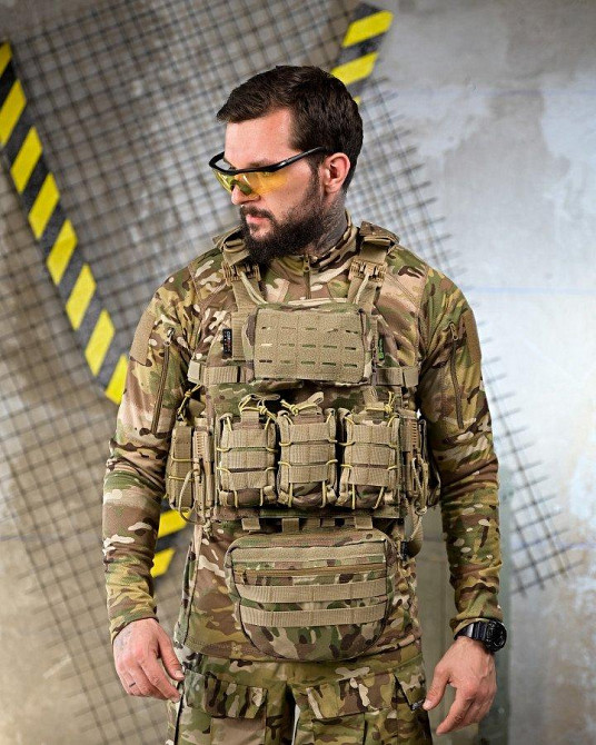 Плитоноска 4 точки быстрый сброс stragen  мультикам с рюкзаком ПП 7909 Одесса - изображение 2