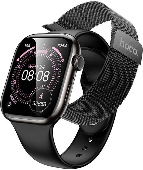Смарт годинник HOCO Y42 Bluetooth дзвінки 2.01 2 ремінці. Харків - фото 3