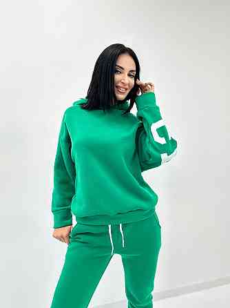 Спортивний костюм на флісі "Chicago" оптом | Норма Зелений, 46-48 Київ