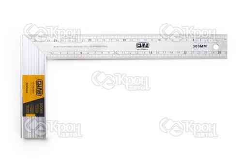 Угольник строительный 300мм (нержавейка) СИЛА Ровно