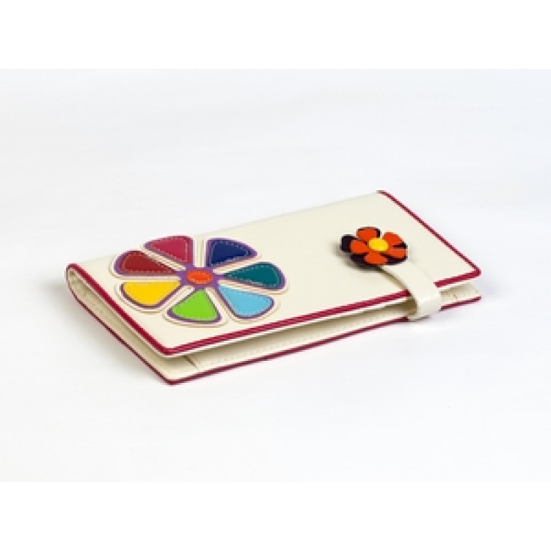 Гаманець жіночий білий Квітка - семибарвиця Київ - фото 1