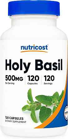 Базилік священний Nutricost Holy Basil, 500 mg, 120 Capsules Луцьк