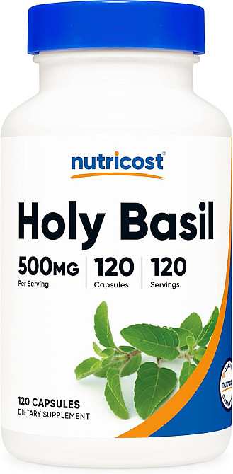 Holy Basil, 500 mg, 120 Capsules Луцьк - фото 1