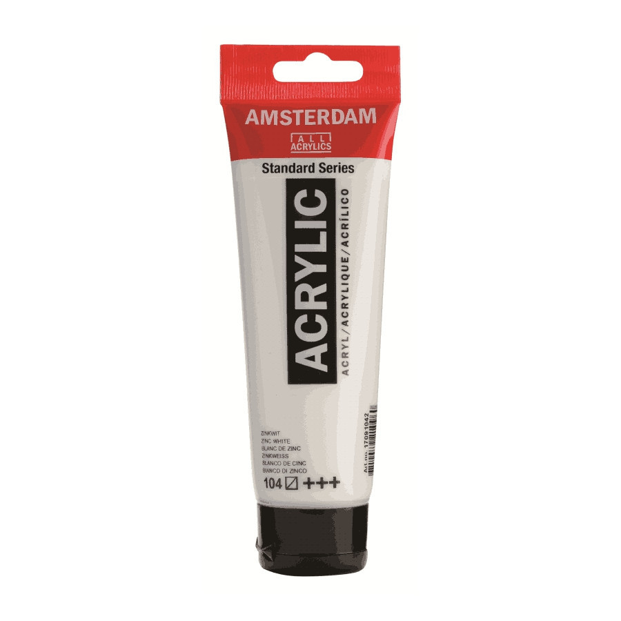 Краска акриловая AMSTERDAM (104) Белая цинковые 120 мл Royal Talens Киев - изображение 1