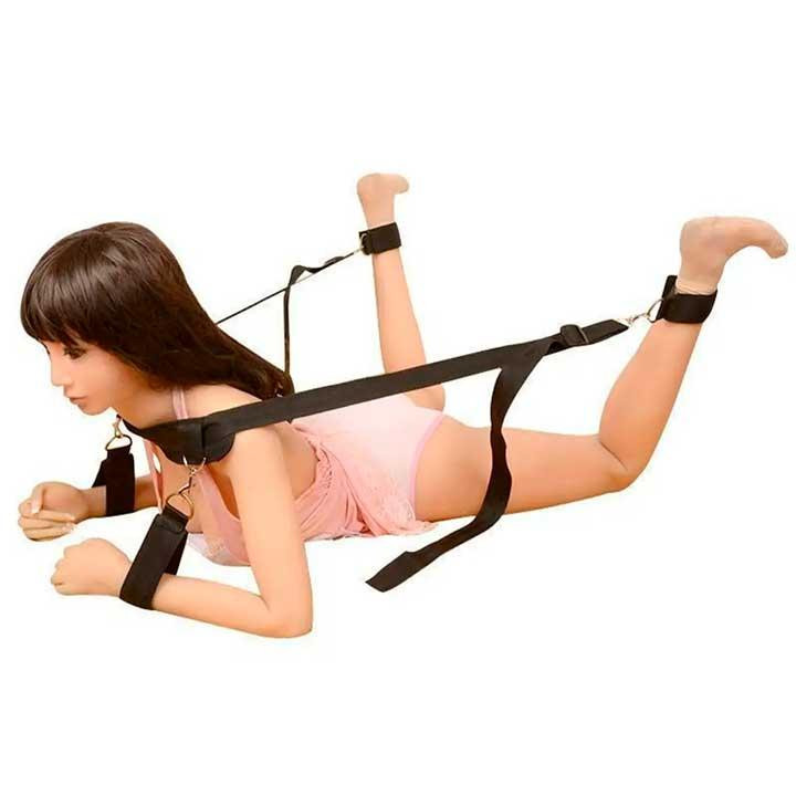 БДСМ бандаж для фиксации рук и ног - Черный - Cадо-мазо Винница - изображение 5