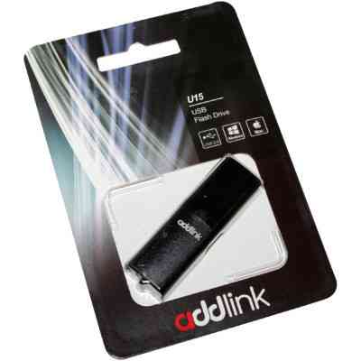 USB флеш накопитель AddLink 64GB U15 Gray USB 2.0 (ad64GBU15G2) Винница