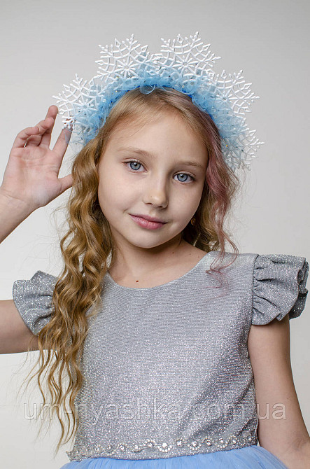 Обруч обідок Сніжинка корона Снігова королева Кривий Ріг - фото 3