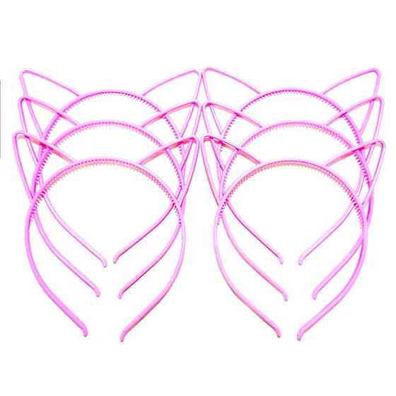 Набор детских ободков для волос Ушки розовые 0106-204-1, 12 шт Винница